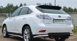 16 249 р. Защита заднего бампера (Ø63 мм, нержавейка) SLITKOFF  Lexus RX270  AL10 - RX450H  AL10  с доставкой в г. Санкт‑Петербург. Увеличить фотографию 2