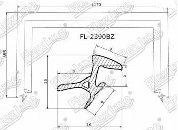 2 299 р. Молдинг лобового стекла FlexLine  Lexus RX300  XU30 (2003-2006), Lexus RX330  XU30 (2003-2006), Lexus RX400H  XU30 (2005-2009), Toyota Harrier  XU30 (2003-2013)  с доставкой в г. Санкт‑Петербург. Увеличить фотографию 1