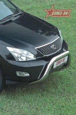 18 809 р. Защита переднего бампера Souz-96 (d76) Lexus RX300 XU30 дорестайлинг (2003-2006)  с доставкой в г. Санкт‑Петербург. Увеличить фотографию 1