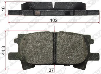 799 р. Колодки тормозные SAT (задние)  Lexus RX300  XU30 (2003-2006), Lexus RX330  XU30 (2003-2006), Lexus RX350  XU30 (2003-2006), Toyota Harrier  XU30 (2003-2013), Toyota Highlander ( XU20,  XU40) (2000-2010), Toyota Kluger ( XU20,  XU40) (2000-2010)  с доставкой в г. Санкт‑Петербург. Увеличить фотографию 1