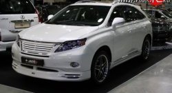 13 349 р. Накладка JAOS на передний бампер Lexus RX450H AL10 дорестайлинг (2009-2012) (Неокрашенная)  с доставкой в г. Санкт‑Петербург. Увеличить фотографию 2