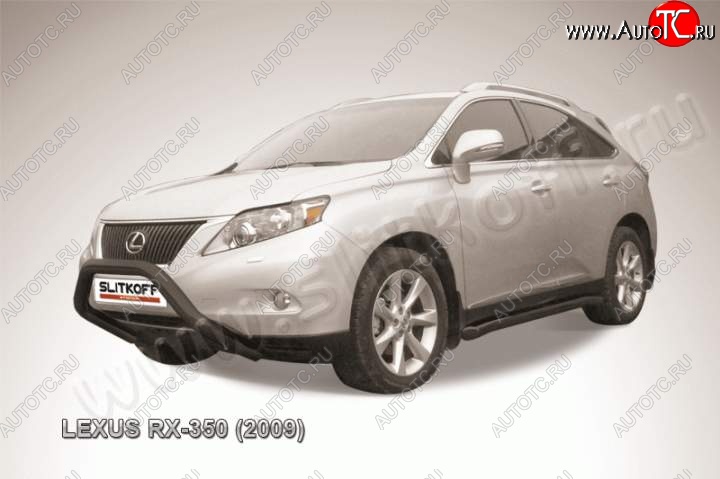 22 649 р. Кенгурятник d76 низкий мини  Lexus RX350  AL10 (2008-2012) дорестайлинг (Цвет: серебристый)  с доставкой в г. Санкт‑Петербург