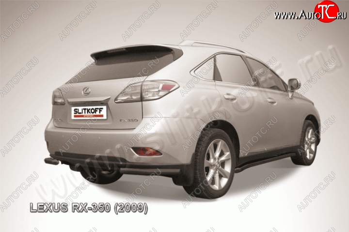 7 649 р. Уголки d57  Lexus RX  350 (2008-2012) AL10 дорестайлинг (Цвет: серебристый)  с доставкой в г. Санкт‑Петербург