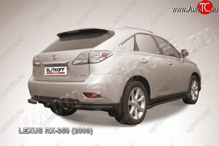 9 199 р. Уголки d76  Lexus RX  350 (2008-2012) AL10 дорестайлинг (Цвет: серебристый)  с доставкой в г. Санкт‑Петербург