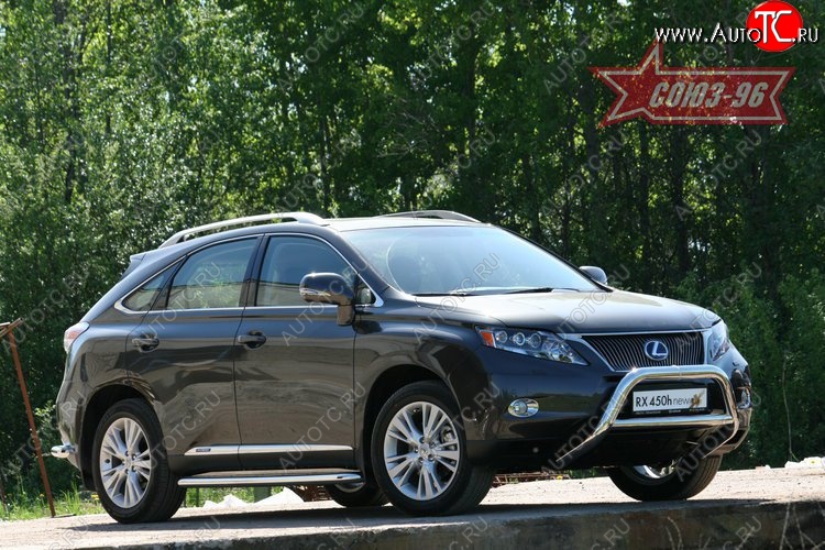 20 069 р. Защита переднего бампера Souz-96 (d76/76 и 60) Lexus RX450H AL10 дорестайлинг (2009-2012)  с доставкой в г. Санкт‑Петербург