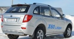 13 849 р. Защита порогов из круглой трубы диаметром 63 мм Russtal Lifan X60 дорестайлинг (2011-2015) (Защита порогов с со скосами на торцах (вариант 1))  с доставкой в г. Санкт‑Петербург. Увеличить фотографию 5