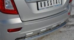 13 199 р. Одинарная защита заднего бампера из трубы диаметром 76 мм Russtal Lifan X60 2-ой рестайлинг (2016-2024)  с доставкой в г. Санкт‑Петербург. Увеличить фотографию 2