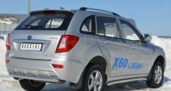 13 199 р. Одинарная защита заднего бампера из трубы диаметром 76 мм Russtal  Lifan X60 (2011-2024) дорестайлинг, 2-ой рестайлинг  с доставкой в г. Санкт‑Петербург. Увеличить фотографию 4