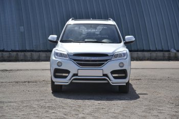 17 999 р. Защита переднего бампера Petroil Tuning (d51, волна) Lifan X60 2-ой рестайлинг (2016-2024) (Нержавеющая полированная сталь)  с доставкой в г. Санкт‑Петербург. Увеличить фотографию 4