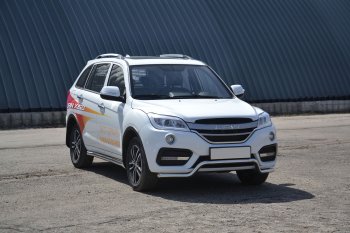 17 999 р. Защита переднего бампера Petroil Tuning (d51, волна) Lifan X60 2-ой рестайлинг (2016-2024) (Нержавеющая полированная сталь)  с доставкой в г. Санкт‑Петербург. Увеличить фотографию 5