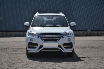 15 599 р. Защита переднего бампера Petroil Tuning (d63, волна) Lifan X60 2-ой рестайлинг (2016-2024) (Нержавеющая полированная сталь)  с доставкой в г. Санкт‑Петербург. Увеличить фотографию 3