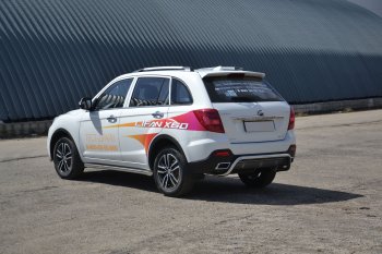 17 949 р. Защита заднего бампера Petroil Tuning Волна (d51)  Lifan X60 (2016-2024) 2-ой рестайлинг (Нержавеющая полированная сталь)  с доставкой в г. Санкт‑Петербург. Увеличить фотографию 3