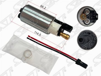 1 639 р. Насос топливный SAT (12V, 3BAR, 1,6 / 1,8 / 2,0) Mazda 2/Demio DE дорестайлинг (2007-2011)  с доставкой в г. Санкт‑Петербург. Увеличить фотографию 1