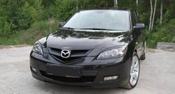 629 р. Реснички на фары RA V2  Mazda 3/Axela  BK (2003-2009) дорестайлинг, хэтчбэк, рестайлинг, хэтчбэк (Неокрашенные)  с доставкой в г. Санкт‑Петербург. Увеличить фотографию 2