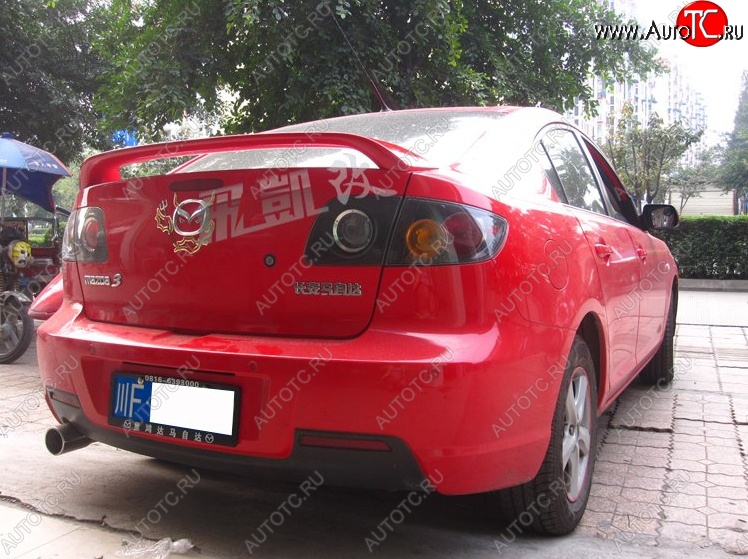 4 149 р. Спойлер KENSTYLE EDITION Mazda 3/Axela BK дорестайлинг седан (2003-2006) (Неокрашенный)  с доставкой в г. Санкт‑Петербург