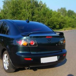 4 149 р. Спойлер RAVEN STYLE Mazda 3/Axela BK дорестайлинг седан (2003-2006) (Неокрашенный)  с доставкой в г. Санкт‑Петербург. Увеличить фотографию 2