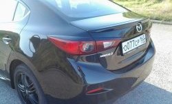 2 679 р. Козырёк на заднее лобовое стекло Узкий Mazda 3/Axela BM дорестайлинг седан (2013-2016) (Неокрашенный)  с доставкой в г. Санкт‑Петербург. Увеличить фотографию 1