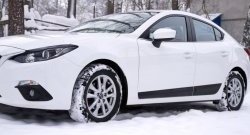 3 699 р. Молдинги RA Mazda 3/Axela BM дорестайлинг седан (2013-2016) (Поверхность глянец под окраску, Неокрашенные)  с доставкой в г. Санкт‑Петербург. Увеличить фотографию 4