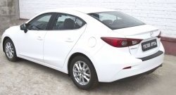 1 179 р. Накладка на задний бампер RA  Mazda 3/Axela  BM (2013-2016) дорестайлинг седан  с доставкой в г. Санкт‑Петербург. Увеличить фотографию 4