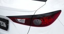 979 р. Реснички на фонари RA  Mazda 3/Axela  BM (2013-2016) дорестайлинг седан (Неокрашенные)  с доставкой в г. Санкт‑Петербург. Увеличить фотографию 5