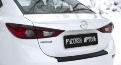 979 р. Реснички на фонари RA  Mazda 3/Axela  BM (2013-2016) дорестайлинг седан (Неокрашенные)  с доставкой в г. Санкт‑Петербург. Увеличить фотографию 1