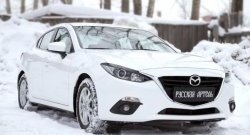 1 129 р. Реснички на фары RA Mazda 3/Axela BM дорестайлинг седан (2013-2016) (Неокрашенные)  с доставкой в г. Санкт‑Петербург. Увеличить фотографию 6