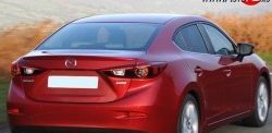 1 699 р. Лип спойлер M-VRS Mazda 3/Axela BM дорестайлинг седан (2013-2016) (Неокрашенный)  с доставкой в г. Санкт‑Петербург. Увеличить фотографию 3