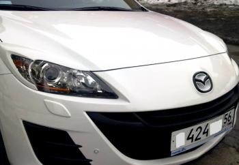 1 859 р. Реснички на фары MV-Tuning Mazda 3/Axela BL дорестайлинг седан (2009-2011) (Неокрашенные)  с доставкой в г. Санкт‑Петербург. Увеличить фотографию 4