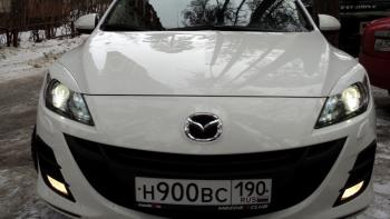 1 859 р. Реснички на фары MV-Tuning Mazda 3/Axela BL дорестайлинг седан (2009-2011) (Неокрашенные)  с доставкой в г. Санкт‑Петербург. Увеличить фотографию 5