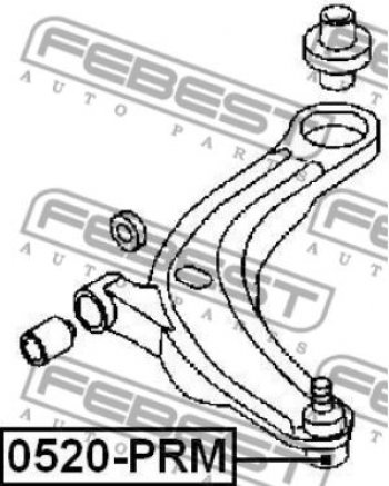 699 р. Шаровая опора Febest (левая/правая) Mazda 3/Axela BL дорестайлинг седан (2009-2011)  с доставкой в г. Санкт‑Петербург. Увеличить фотографию 2