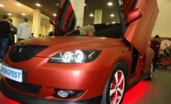 Реснички на фары Корнер Mazda 3/Axela BK рестайлинг, хэтчбэк (2006-2009)