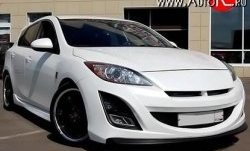 11 399 р. Передний бампер AutoEXE  Mazda 3/Axela  BL (2009-2011) дорестайлинг, хэтчбэк 5 дв. (Без сетки, Неокрашенный)  с доставкой в г. Санкт‑Петербург. Увеличить фотографию 2