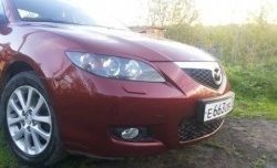 689 р. Реснички на фары Style (длинные) Mazda 3/Axela BK дорестайлинг седан (2003-2006) (Неокрашенные)  с доставкой в г. Санкт‑Петербург. Увеличить фотографию 4