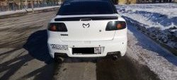 2 469 р. Лип спойлер Сток 2л  Mazda 3/Axela  BK (2003-2009) дорестайлинг седан, рестайлинг седан (Неокрашенный)  с доставкой в г. Санкт‑Петербург. Увеличить фотографию 2