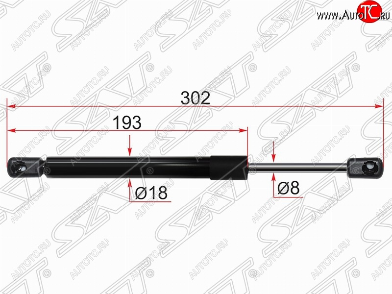 519 р. Газовый упор крышки багажника SAT  Mazda 3/Axela  BL (2009-2013) дорестайлинг седан, рестайлинг седан  с доставкой в г. Санкт‑Петербург