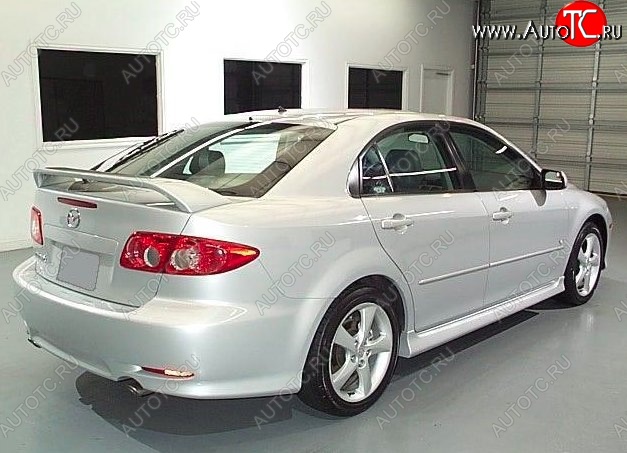 6 599 р. Пороги накладки CT Mazda 6 GG седан дорестайлинг (2002-2005) (Неокрашенные)  с доставкой в г. Санкт‑Петербург