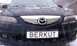 4 999 р. Декоративная вставка решетки радиатора Berkut Mazda 6 GG седан дорестайлинг (2002-2005)  с доставкой в г. Санкт‑Петербург. Увеличить фотографию 1