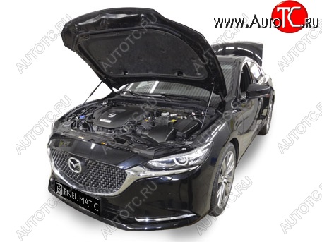 4 599 р. Упоры капота Pomogator Mazda 6 GJ 2-ой рестайлинг седан (2018-2025)  с доставкой в г. Санкт‑Петербург