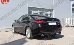 5 199 р. Лип спойлер Boomer Design Mazda 6 GJ 1-ый рестайлинг седан (2015-2018) (Неокрашенный)  с доставкой в г. Санкт‑Петербург. Увеличить фотографию 3