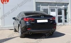 5 199 р. Лип спойлер Boomer Design Mazda 6 GJ 1-ый рестайлинг седан (2015-2018) (Неокрашенный)  с доставкой в г. Санкт‑Петербург. Увеличить фотографию 5