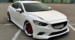 47 899 р. Капот пластиковый (с прорезаными жабрами) SkyActivSport MV-Tuning  Mazda 6  GJ (2012-2024) дорестайлинг седан, дорестайлинг универсал, 1 рестайлинг универсал, 1-ый рестайлинг седан, 2-ой рестайлинг седан, 2-ой рестайлинг универсал (Неокрашенный)  с доставкой в г. Санкт‑Петербург. Увеличить фотографию 5