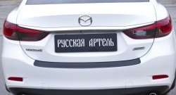 1 269 р. Накладка на задний бампер RA  Mazda 6  GJ (2012-2018) дорестайлинг седан, 1-ый рестайлинг седан  с доставкой в г. Санкт‑Петербург. Увеличить фотографию 4