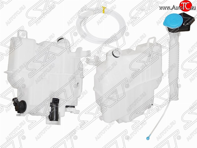 4 299 р. Бачок омывателей SAT (с горловиной, 2-мя моторами и датчиком уровня, большой) Mazda 6 GJ дорестайлинг седан (2012-2015)  с доставкой в г. Санкт‑Петербург