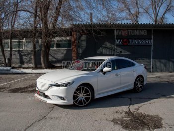 7 899 р. Решетка радиатора (Supreme с пакетом Plus и Executive, Grand Touring) MV tuning Mazda 6 GJ 1 рестайлинг универсал (2015-2018) (Неокрашенная)  с доставкой в г. Санкт‑Петербург. Увеличить фотографию 3