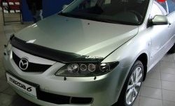 Дефлектор капота NovLine Mazda 6 GH дорестайлинг лифтбэк (2007-2010)