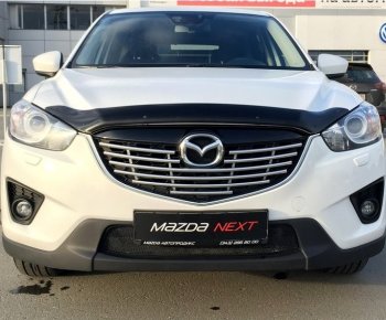 2 499 р. Дефлектор капота NovLine Mazda CX-5 KE дорестайлинг (2011-2014)  с доставкой в г. Санкт‑Петербург. Увеличить фотографию 1