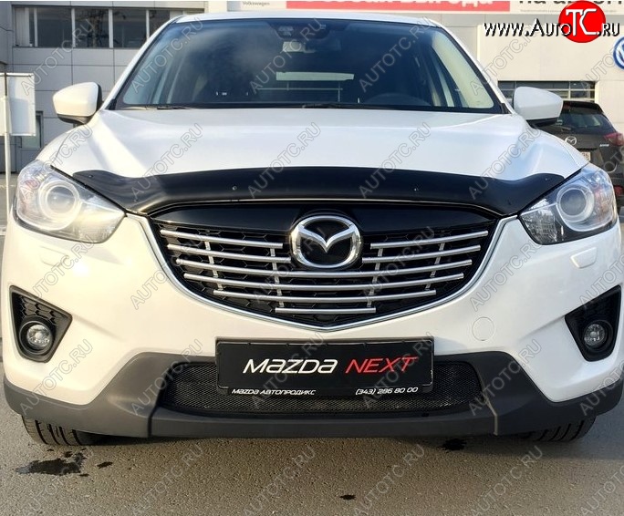 2 499 р. Дефлектор капота NovLine Mazda CX-5 KE дорестайлинг (2011-2014)  с доставкой в г. Санкт‑Петербург