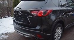 4 149 р. Накладка на задний бампер СТ v2 v2 Mazda CX-5 KE дорестайлинг (2011-2014) (Неокрашенная)  с доставкой в г. Санкт‑Петербург. Увеличить фотографию 8