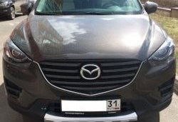 2 349 р. Накладка на передний бампер СТ v4 v4 Mazda CX-5 KE дорестайлинг (2011-2014) (Неокрашенная)  с доставкой в г. Санкт‑Петербург. Увеличить фотографию 2