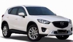 4 199 р. Накладка на передний бампер СТ v2 v2 v2 Mazda CX-5 KE дорестайлинг (2011-2014) (Неокрашенная)  с доставкой в г. Санкт‑Петербург. Увеличить фотографию 3